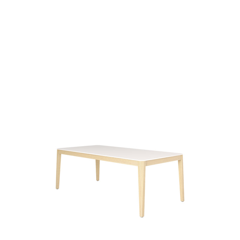 Ensemble de salle à manger Geddies, Blanc, H 40 po x L 67 po x l 40 po
