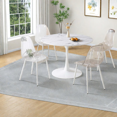 Compact Mdf Modern Dining Table Sets(must Include Both Table And Chair)