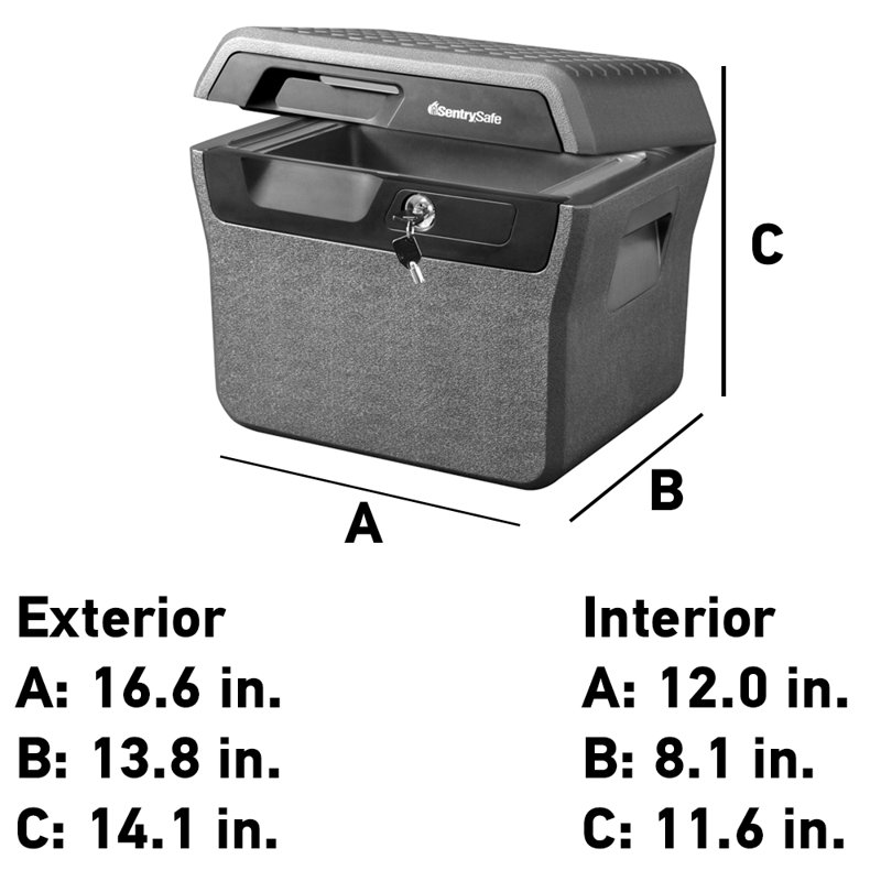 SentrySafe 0.66 Cu. Ft. Fire/Water File Safe with Tubular Key Lock