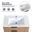 Meuble-lavabo mural 30 po avec lavabo, tiroir à fermeture en douceur et tablette latérale