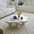 Light sumptuous cream cloud tea table