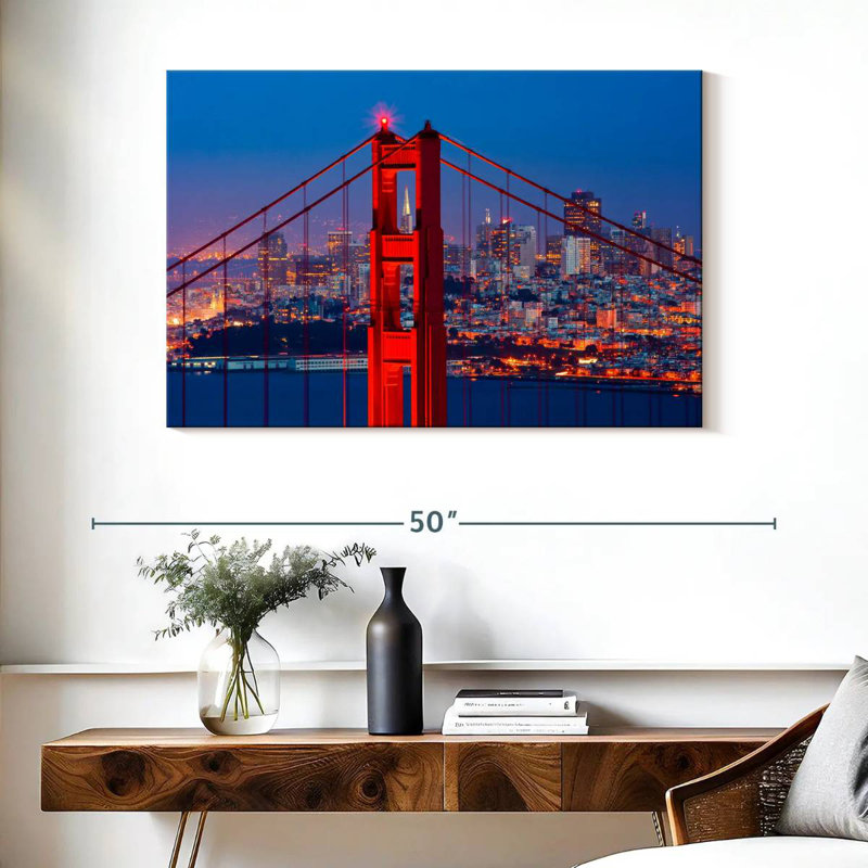 Lilie incandescent Golden Gate Bridge, H 26 po x l 39 po