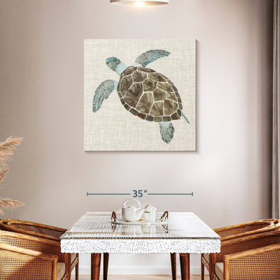 Tortue de mer en lin Brampt I