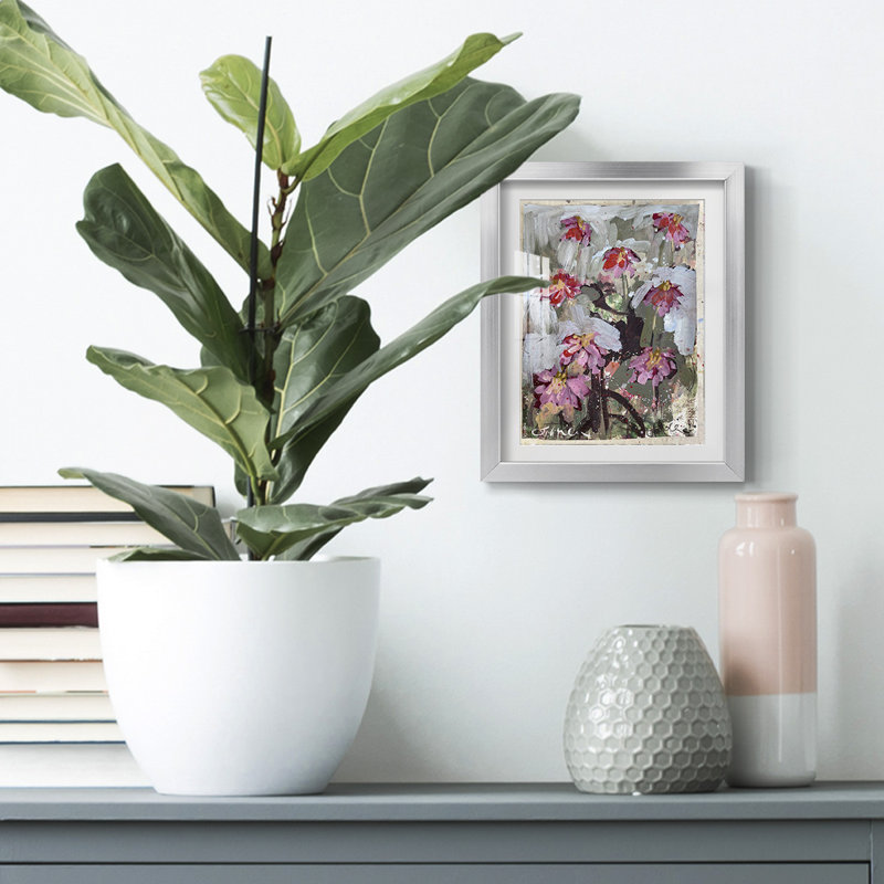 Nelia -Gallery Wrapped Canvas, 28.5" H x 20.5" W, Silver