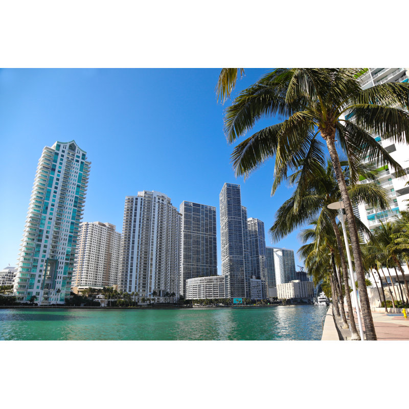 Florida Style, Miami by Egdigital - Wrapped Canvas Print, 30cm H x 46cm W