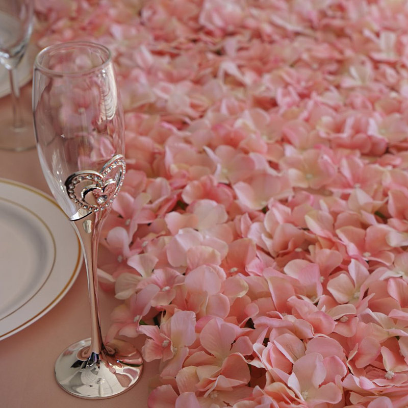 Panneau mural Hydrangea, Rose, 12 panneaux