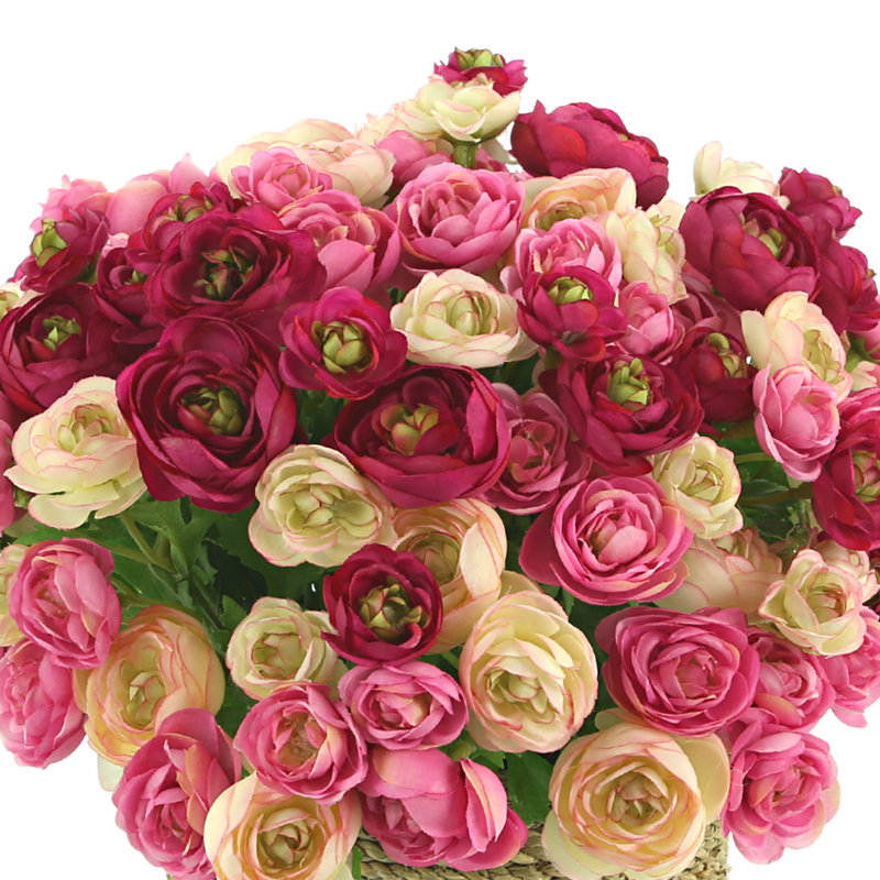 Ranunculus Arrangement in Strawgrass Pot