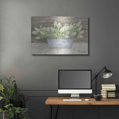 Art mural en métal «Flowers & Garden Tulips» par Cindy Jacobs