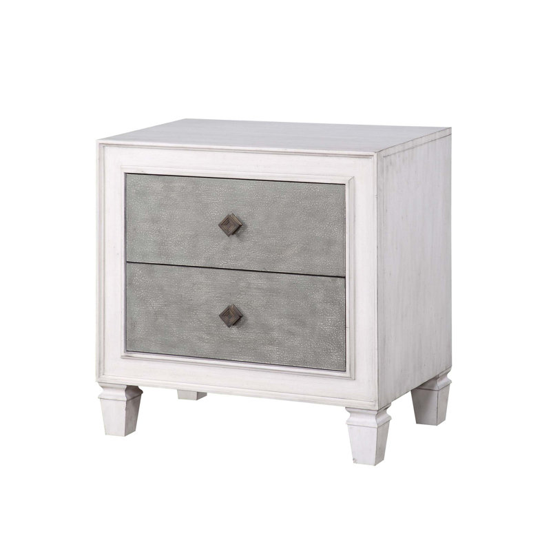 Table de chevet élégante et fonctionnelle avec charme rustique, rangement spacieux et fabrication durable pour les chambres modernes