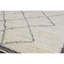 Tapis géométrique rectangulaire en laine noué à la main gris / ivoire-92290749