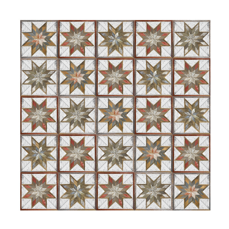 Art sur toile Jean Plout Barn Star, H 35 po x l 35 po x P 2 po