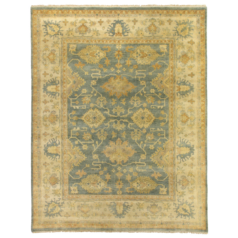 Antique Weave Oushak Wool Oriental Area Rug, Rectangle 8' x 10'
