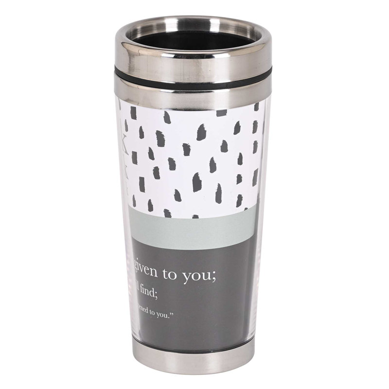 16 oz. Tasse de voyage isolée en acier inoxydable