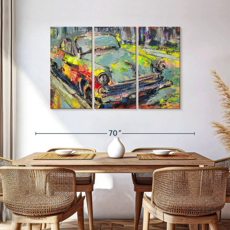 Mehar Abstract Car, 36" H x 57" W