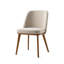 Foyer Upholstered Chair with Wooden Base-116393835-116393836