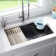 33 in. KRAUS Bellucci Workstation Drop-In Granite Composite Single Bowl Kitchen Sink with Accessories