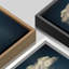 Bleu marine, ciel foncé, collage, nuages, abstrait, minimaliste, décoration murale, Boho, nordique, détente-98126384-98126385