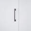 Grand lit escamotable mural avec placard, blanc