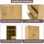 Armoire de rangement polyvalente avec garde-robe et garde-robe-2075273675