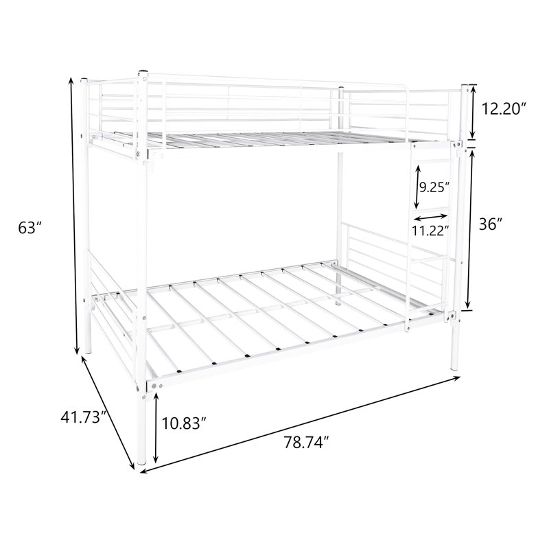 Lit superposé blanc Twintwin avec métal. Gain de place. Sans égratignures, silencieux. Inclus. Sous le rangement pour une utilisation soignée de la pièce. Structure stable, nuits silencieuses. Facile à assembler. Rangez les articles