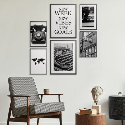 Black and White Wall Art Set