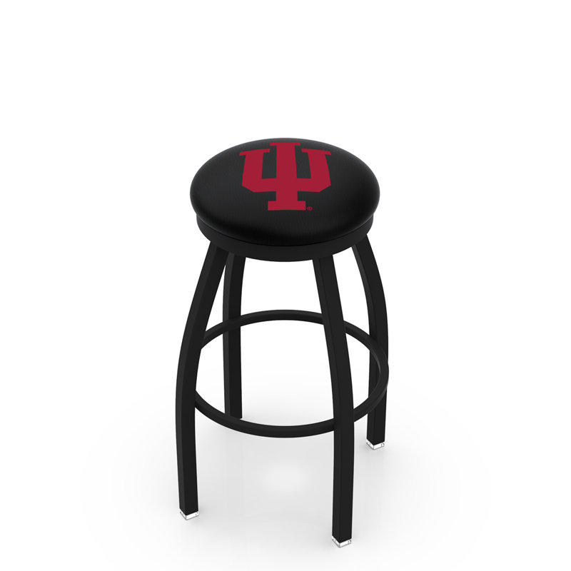 Tabouret de bar pivotant de 30 po NCAA, Ride noire, Université d'Indiana