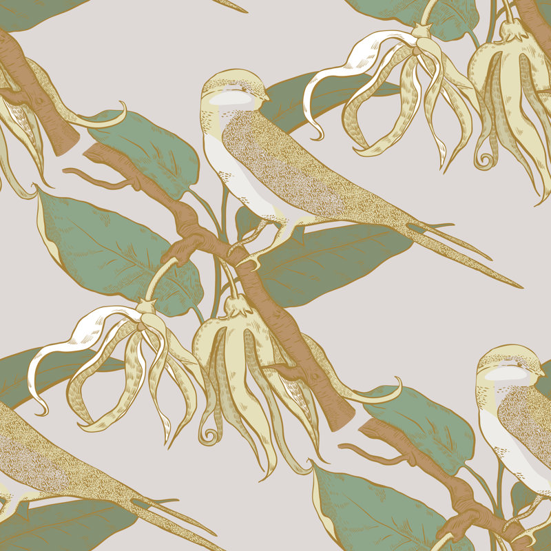 Champery " Birds On Branch ", 20" H x 20" W  