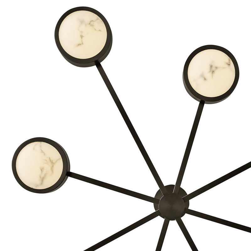 Cava LED Semi Flush Mount, Matte Black