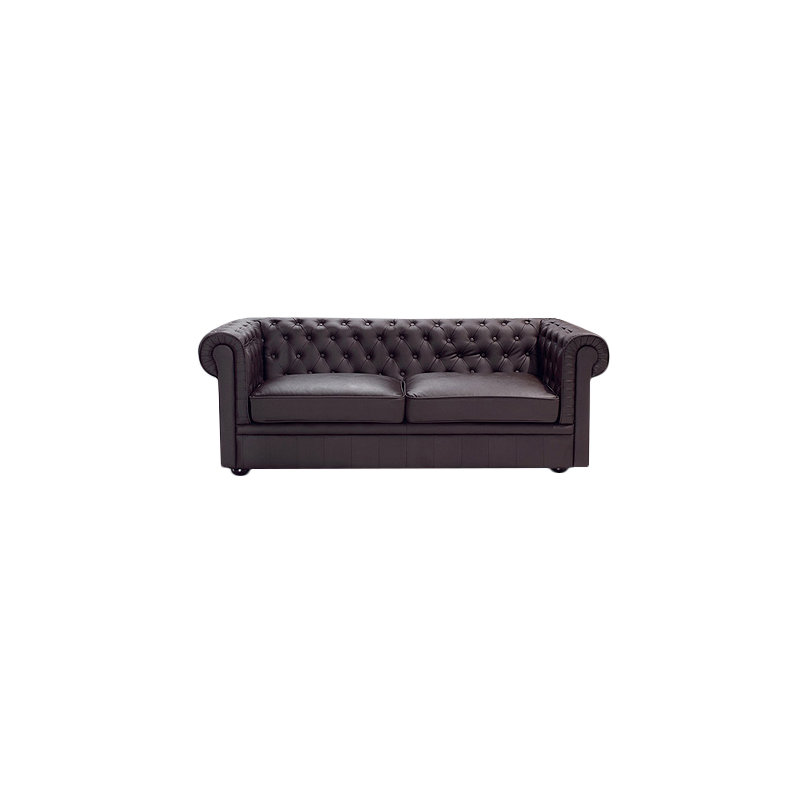 Genuine Leather Sofa, Brown