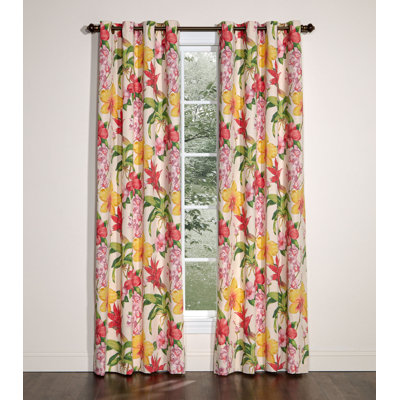 Kahlee Traditional Cotton Floral Grommet Panels