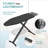 Ironing Board 48X15 In,  Large Heavy Duty Ironing Boards Full Size With Pad And Cover, Height Adjustable Iron Stand With Storage Tray And Iron Rest, Black