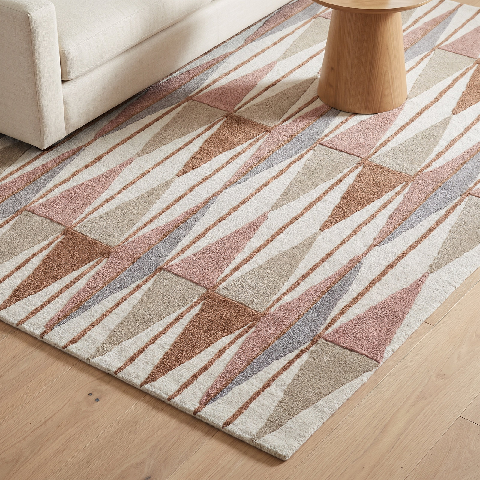 Woodcliff Hand-Tufted Geometric Rug, Rectangle 7'9" x 9'9"