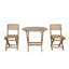 Girtrue Outdoor 3 - Piece Teak Bistro Set-1284090142