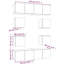 Leysin Unfinished Floating Entertainment Centre for TVs up to 24"-1099153849