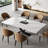 Russile 9 - Piece 94.48'' Extendable Sintered Stone Dining Table With 8 Leather Chairs Dining Set-1856547665-1856886560