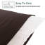 Taies d'oreiller de lit, 1800 taies d'oreiller en microfibre brossée avec fermeture à enveloppe - NTBAY-845702782-858366368