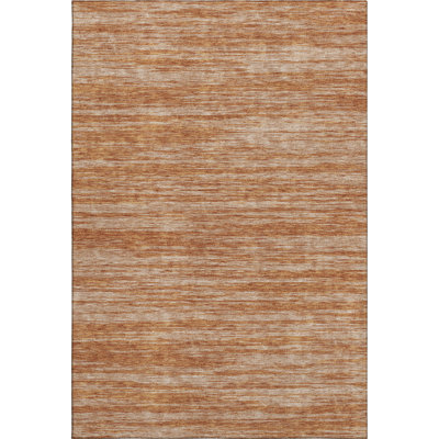 Premium Machine Washable Prisco Copper Rug