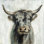 «Highland Cow» par Silvia Vassileva, reproduction d'art sur toile tendue