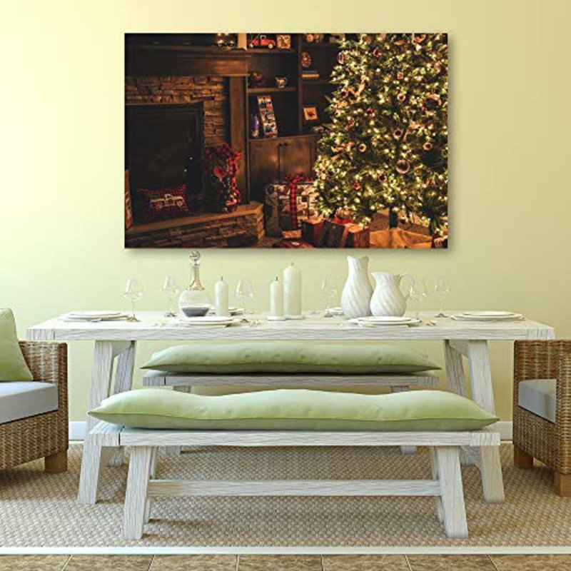 Christmas Holiday Celebration Tree X19 - Photographie sur toile tendue, H 12 po x l 18 po