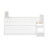 Wooden Full Size Bed With LED Light, Storage Drawers, White-1519027320