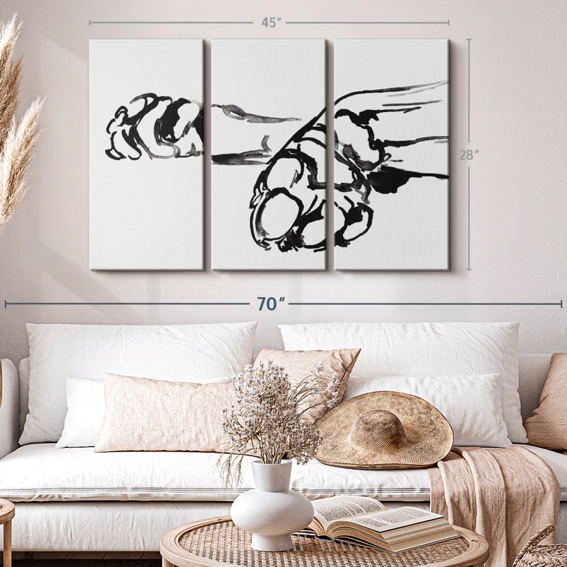 Linear Paws II, reproduction sur toile, H 28 po x l 45 po x P 1,25 po