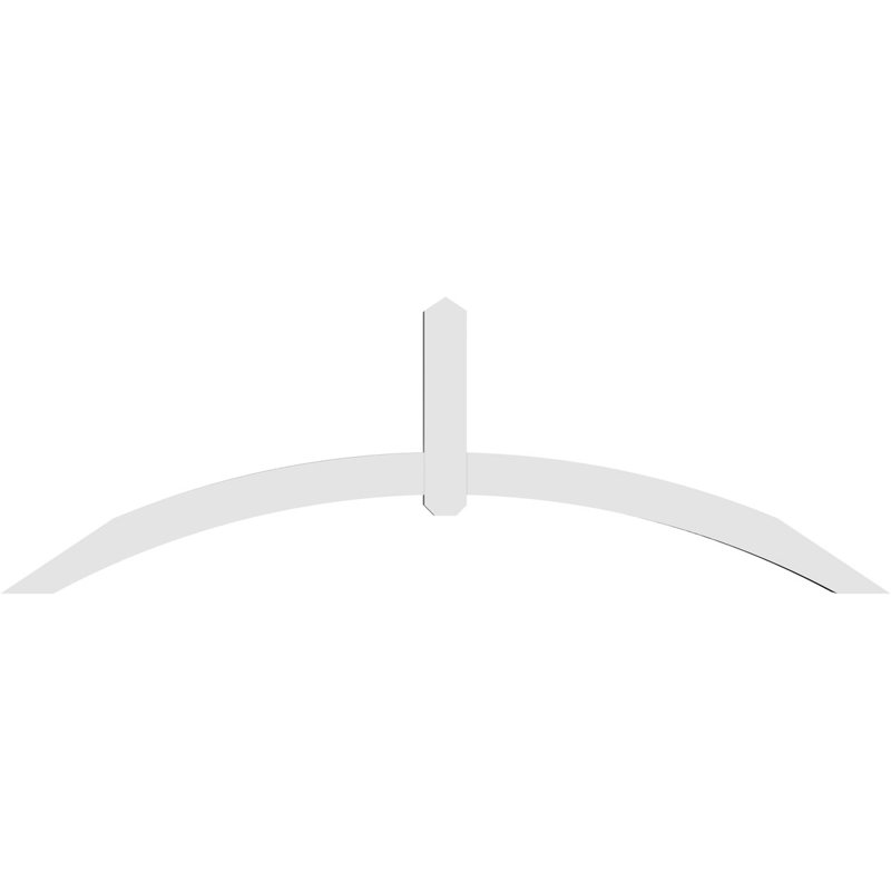 Support pour pignon en PVC Archdale, H 28 po x l 84 po (pas: 8/12), P 4 po x F 4 po