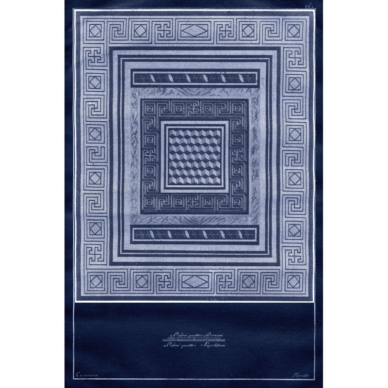 Indigo Tile III by Vision Studio -  Graphic Art, 122 cm H x 81 cm W, Wrapped Canvas