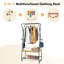 Adamstown 86cm Rolling Industrial Pipe Clothing Rack