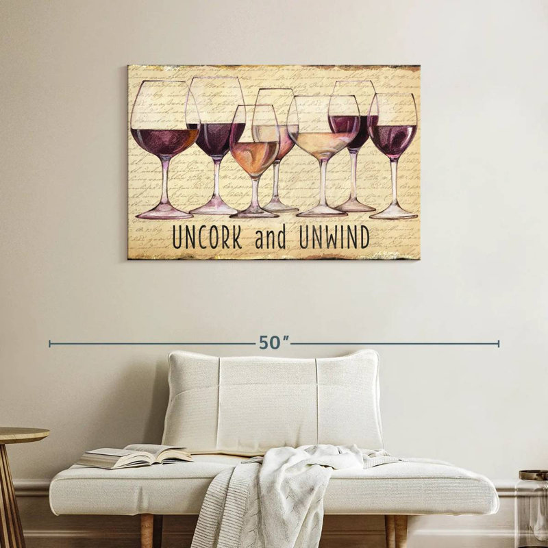 Tergel Wine Line I, 26" H x 39" W