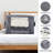 6-Pack Clear Window Clothes Storage Bags, Large Breathable Non-Woven Fabric Organizer with Reinforced Handles & Zippers