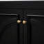 Meuble-lavabo de 30 po avec lavabo, style rétro. Finition noire, bois véritable et construction, lavabo en céramique avec trop-plein, tiroir fonctionnel. Noir, pour-125885552