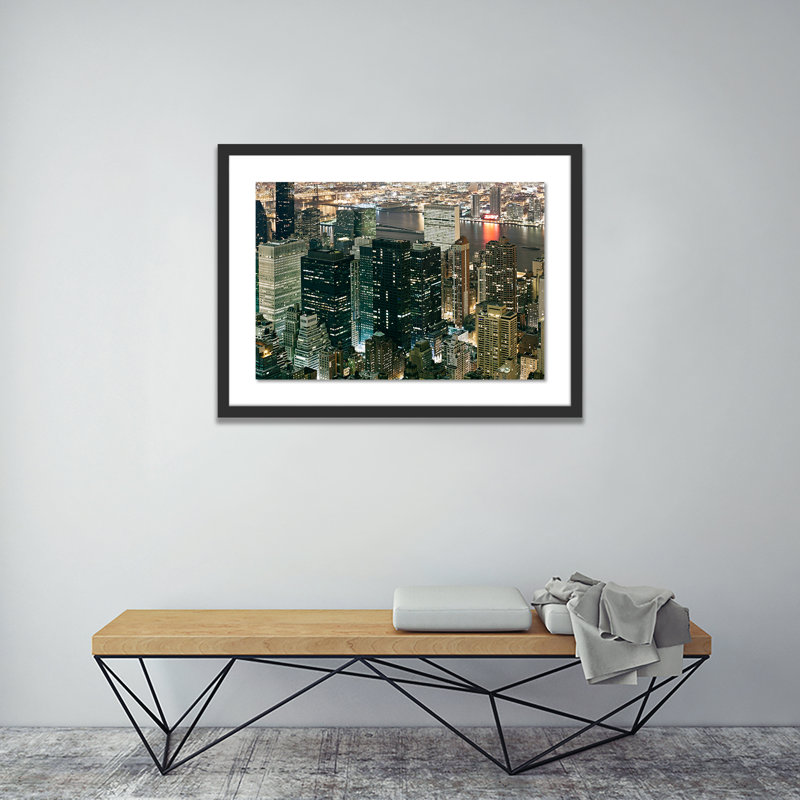 City III Print by Jakob Wagner, 29" H x 40" W x 2.5" D, Black