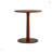 Fabric Accent Chair Set Of 2 With Round Wood Table