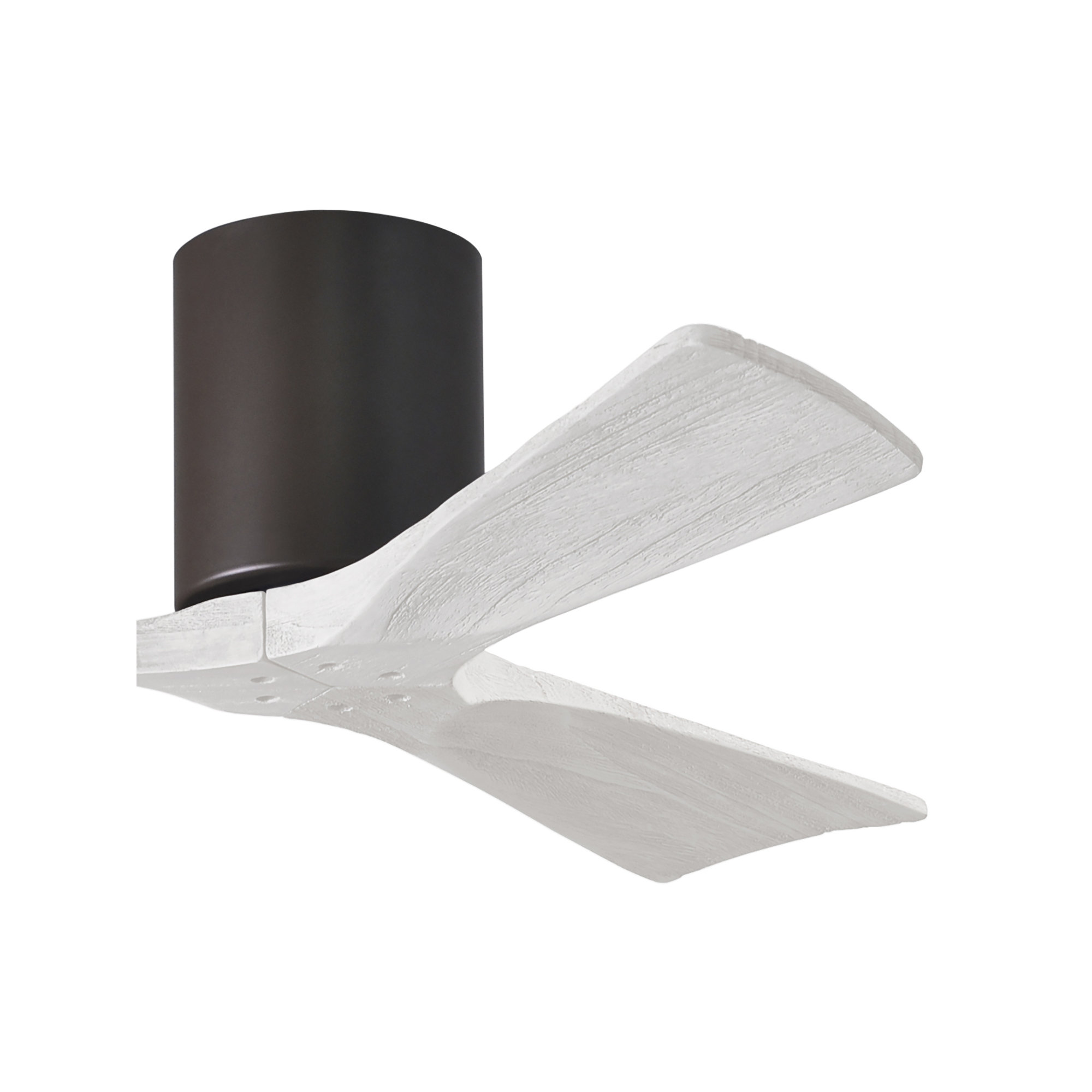 Olivier 3 Blade Ceiling Fan, 42", Matte White, Textured Bronze